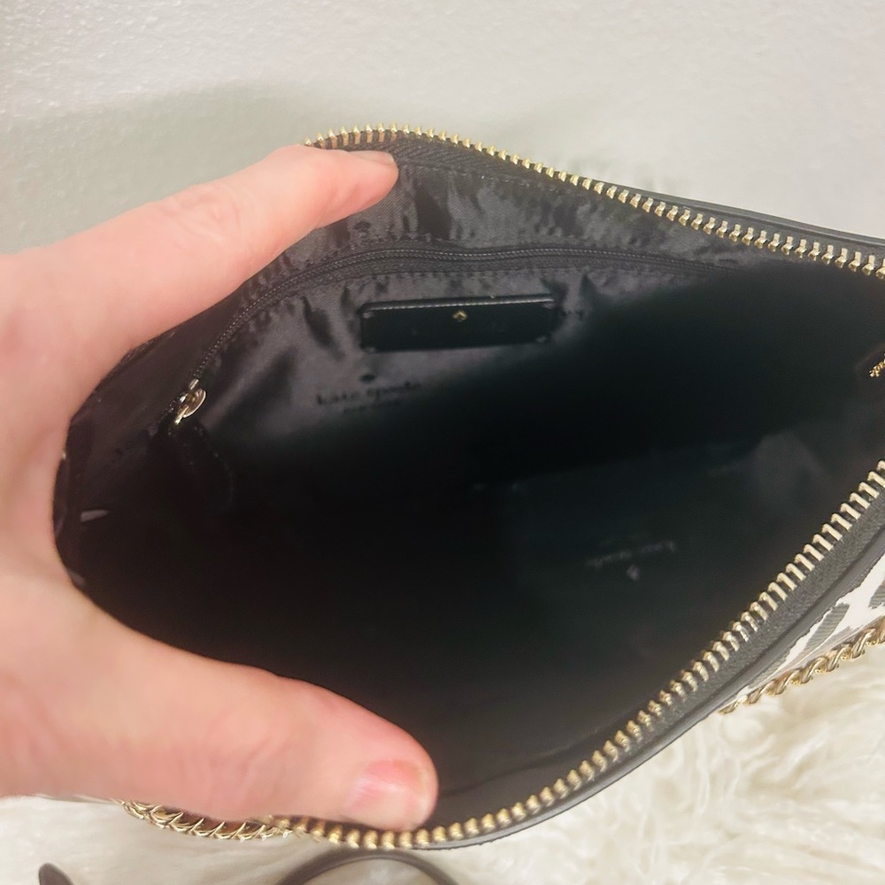 Kate Spade ♠️ Madison Brown and Black Spotted Leopard Crossbody Satchel NWT - Picture 5 of 5